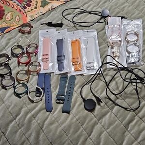 Samsung 5 40mm Smartwatch Bands in Assorted Colors, Face Protectors & Chargers